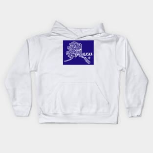 Alaska Map Kids Hoodie